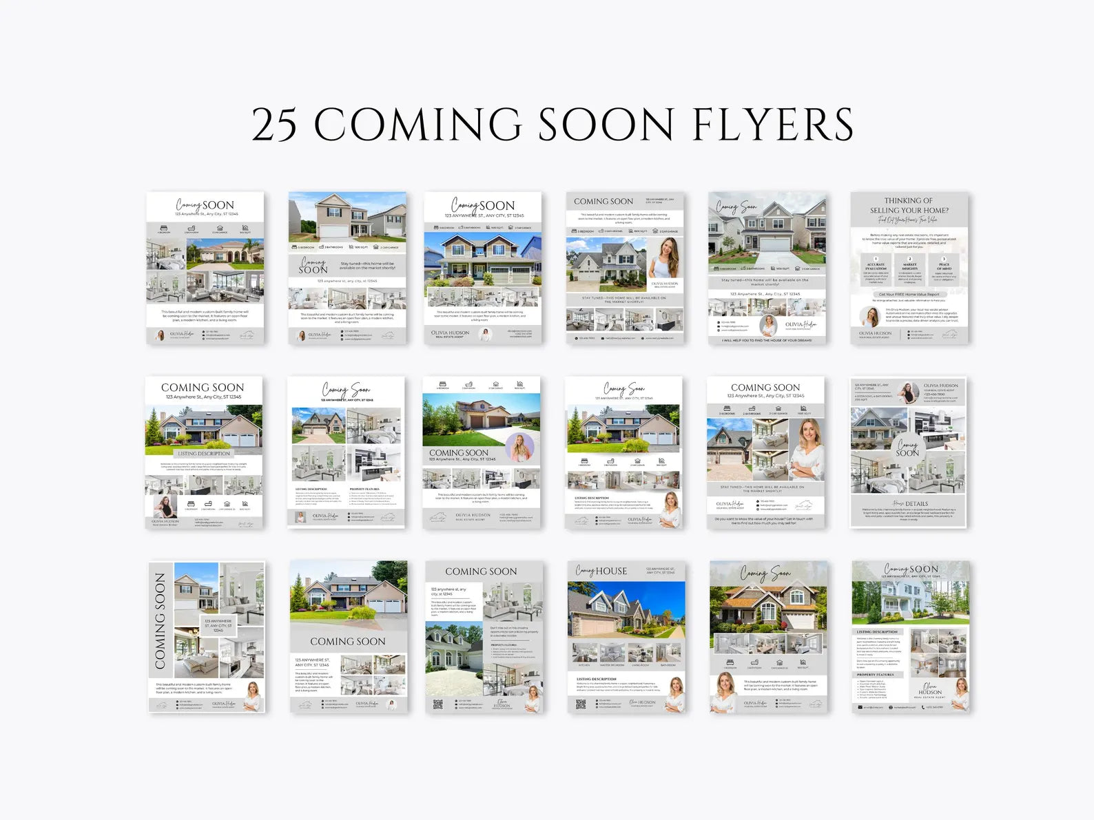 Realtor Flyer Bundle, Prospecting Letters, Open House Flyers, Client Forms