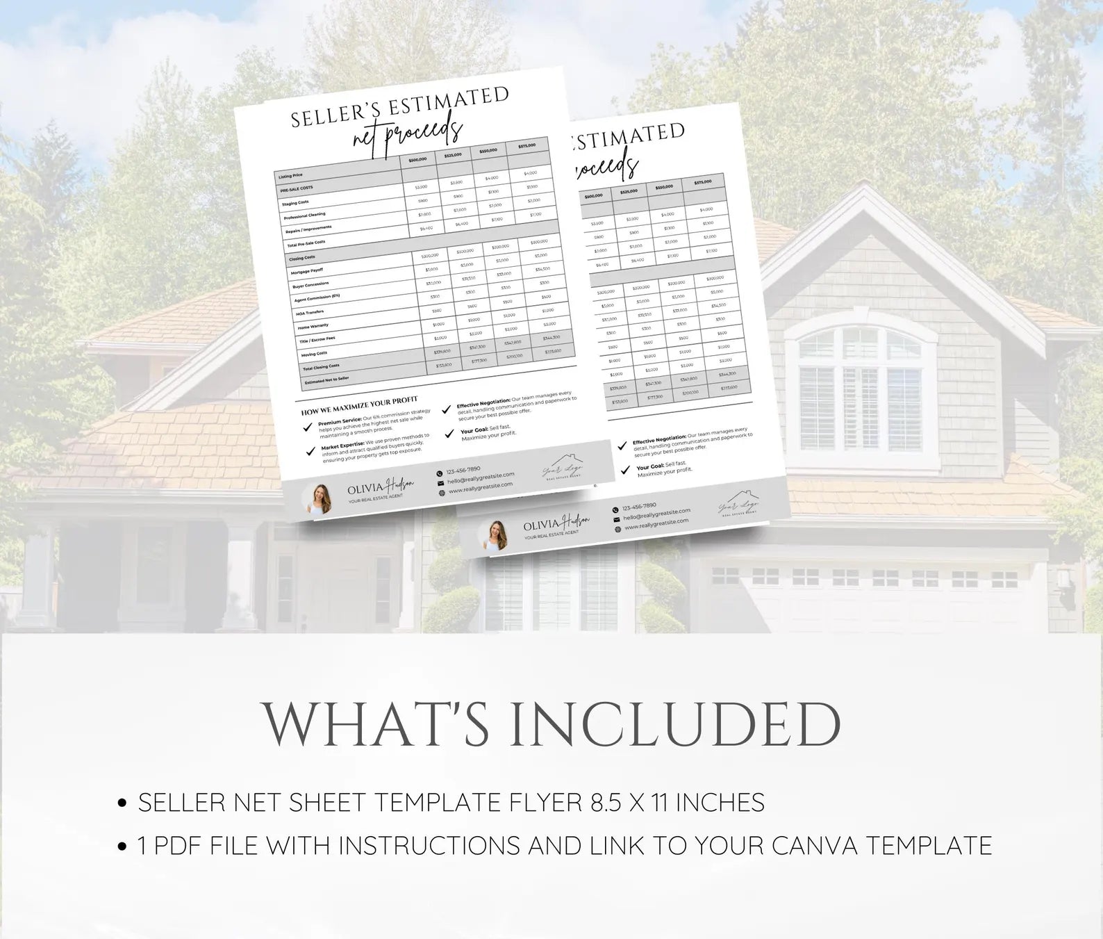 Seller Net Sheet Template