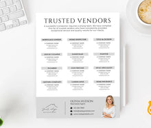 Trusted Vendor List Template