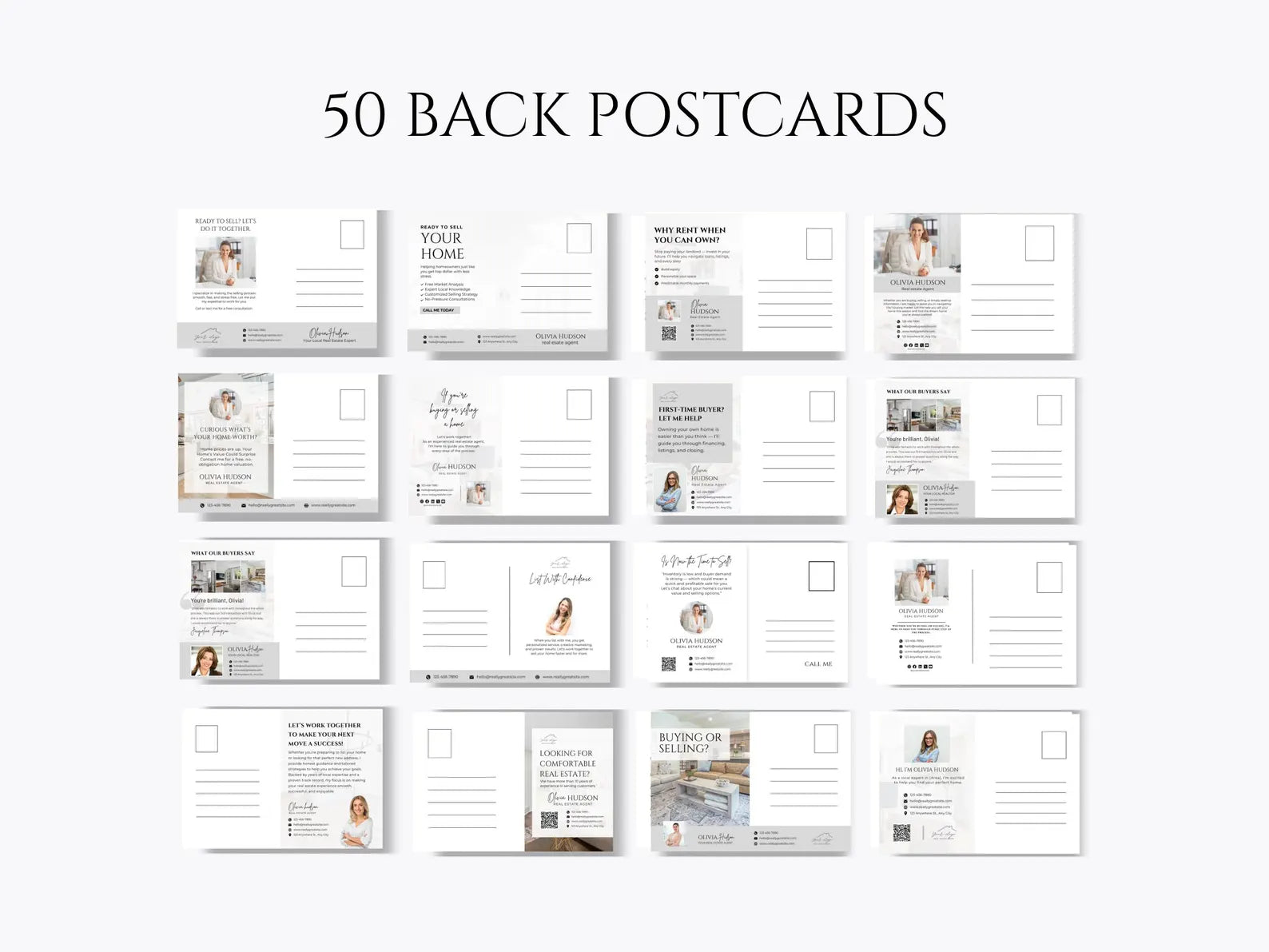 125 Real Estate Prospecting Postcards Bundle