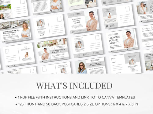 125 Real Estate Prospecting Postcards Bundle
