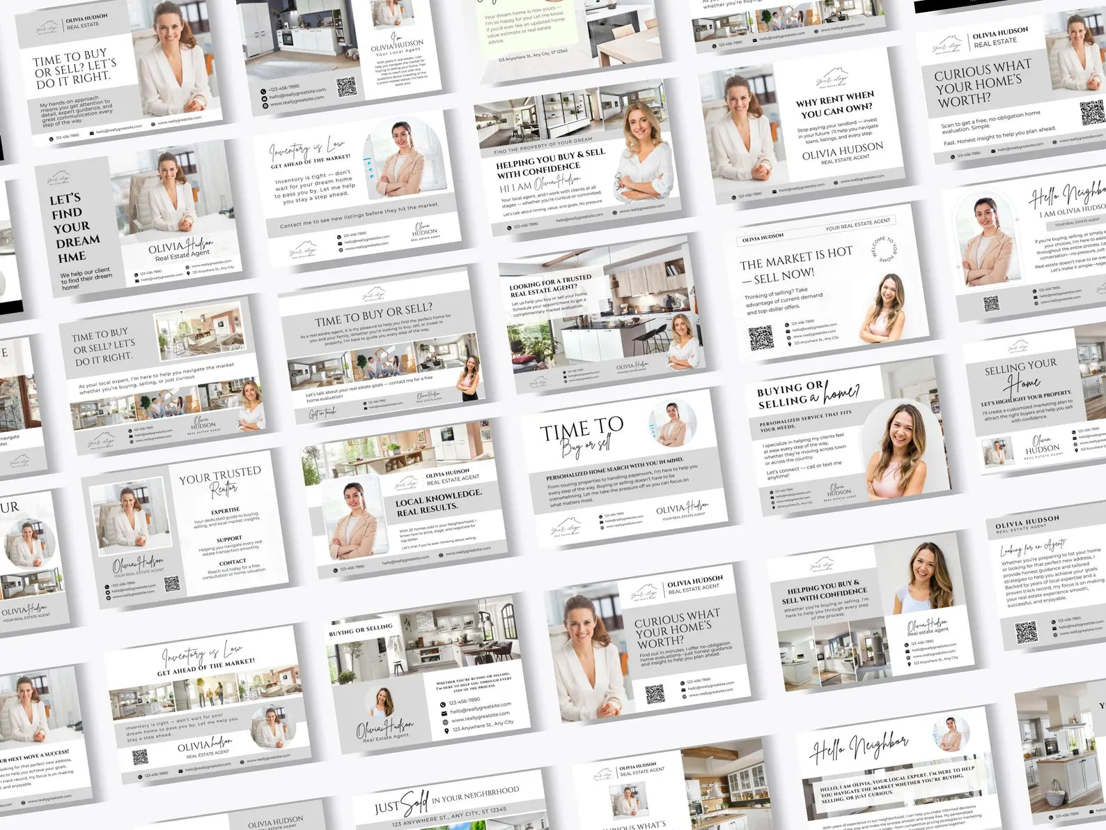 125 Real Estate Prospecting Postcards Bundle