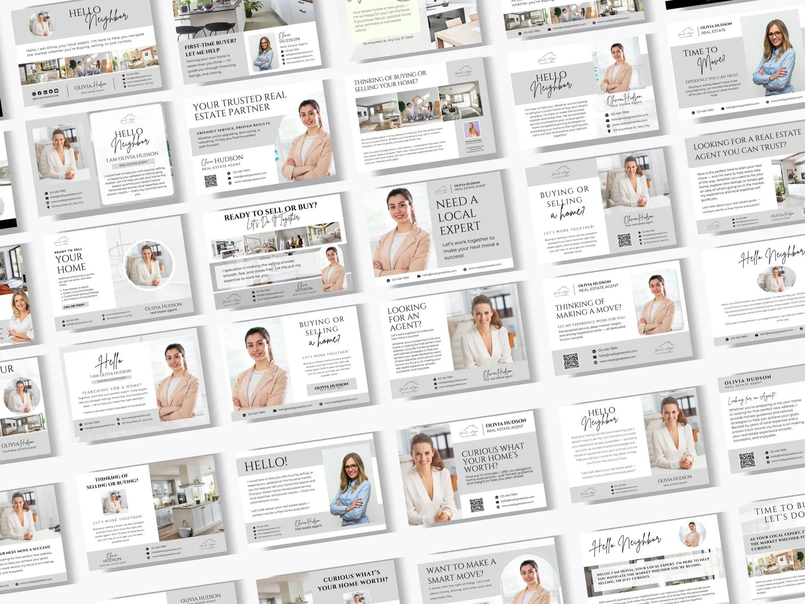 125 Real Estate Prospecting Postcards Bundle