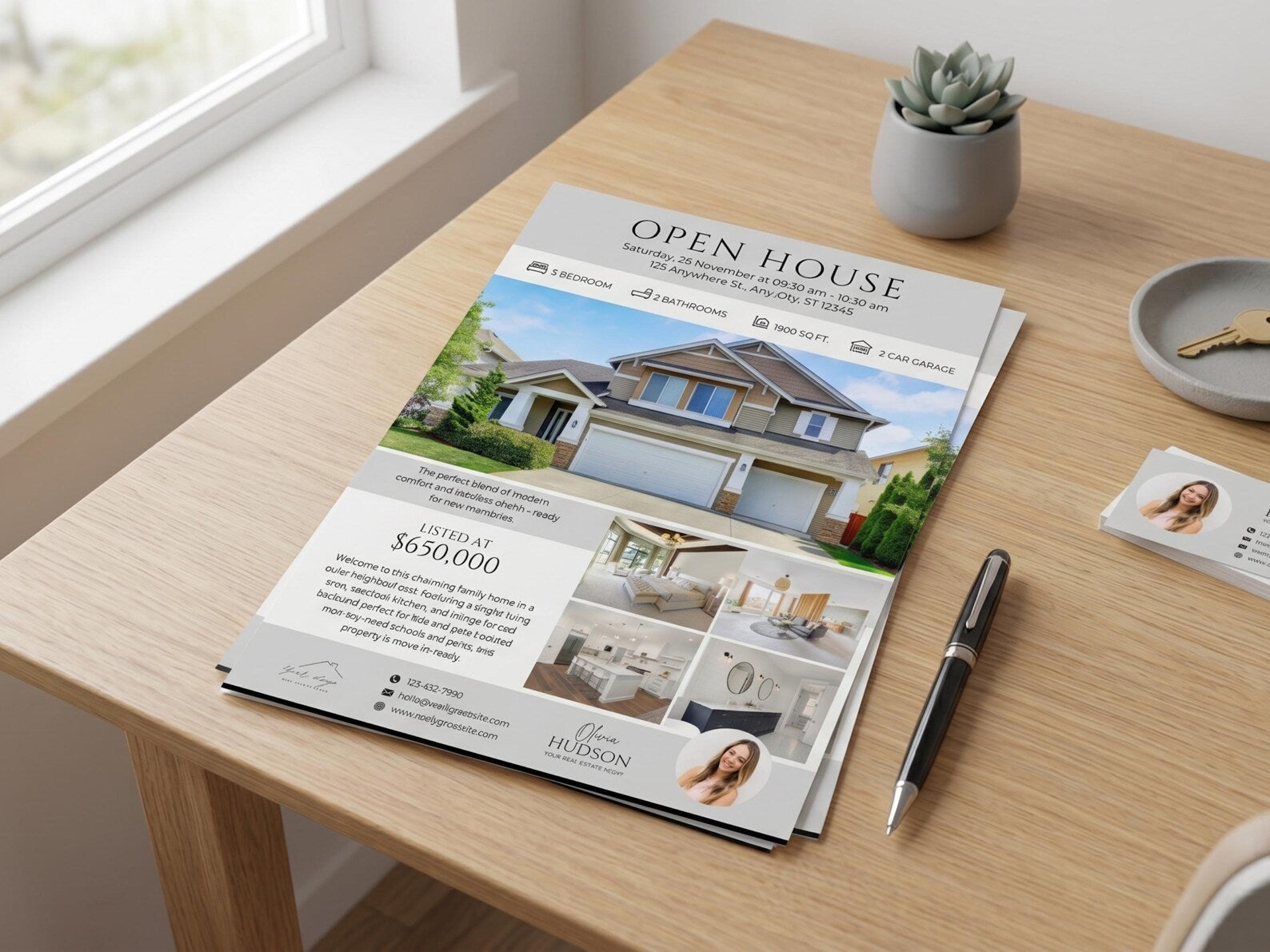 Real Estate Flyer Bundle | Open House, Just Listed, Just Sold & Coming Soon